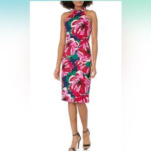 New with tag Trina Turk The Emotion Dress Floral Halter Midi Dress size 12.